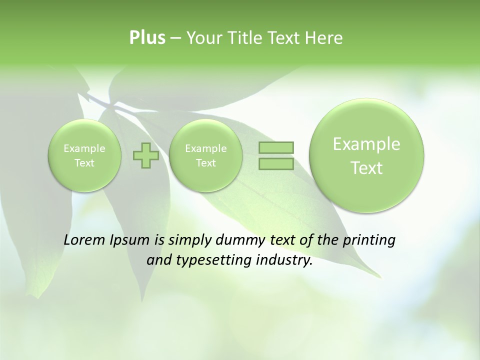 Blue Garden Freshness PowerPoint Template
