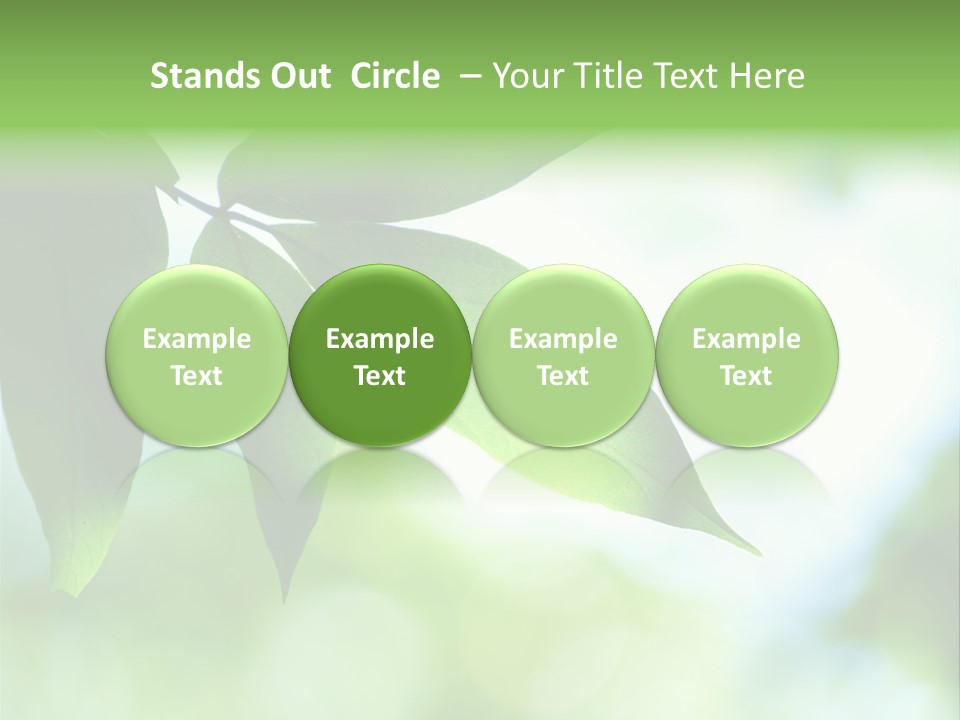 Blue Garden Freshness PowerPoint Template