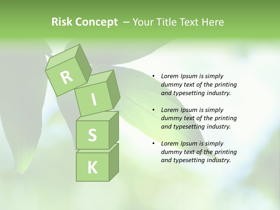 Blue Garden Freshness PowerPoint Template