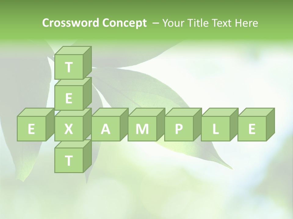 Blue Garden Freshness PowerPoint Template