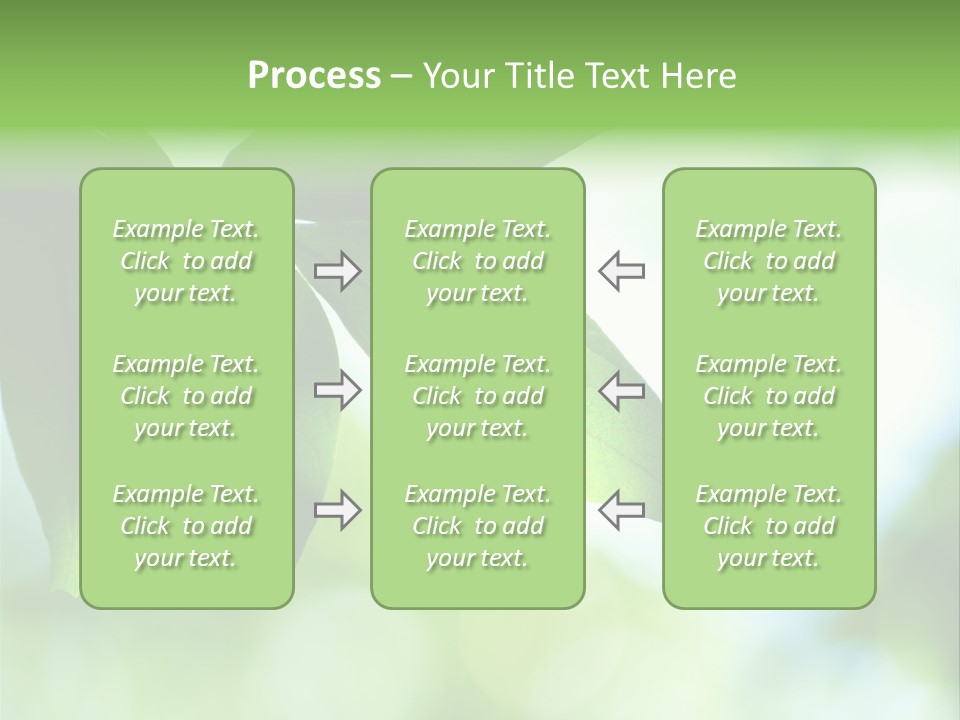 Blue Garden Freshness PowerPoint Template
