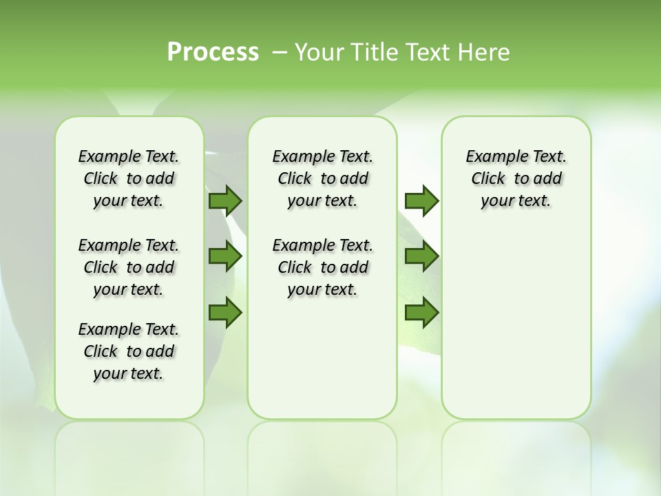 Blue Garden Freshness PowerPoint Template