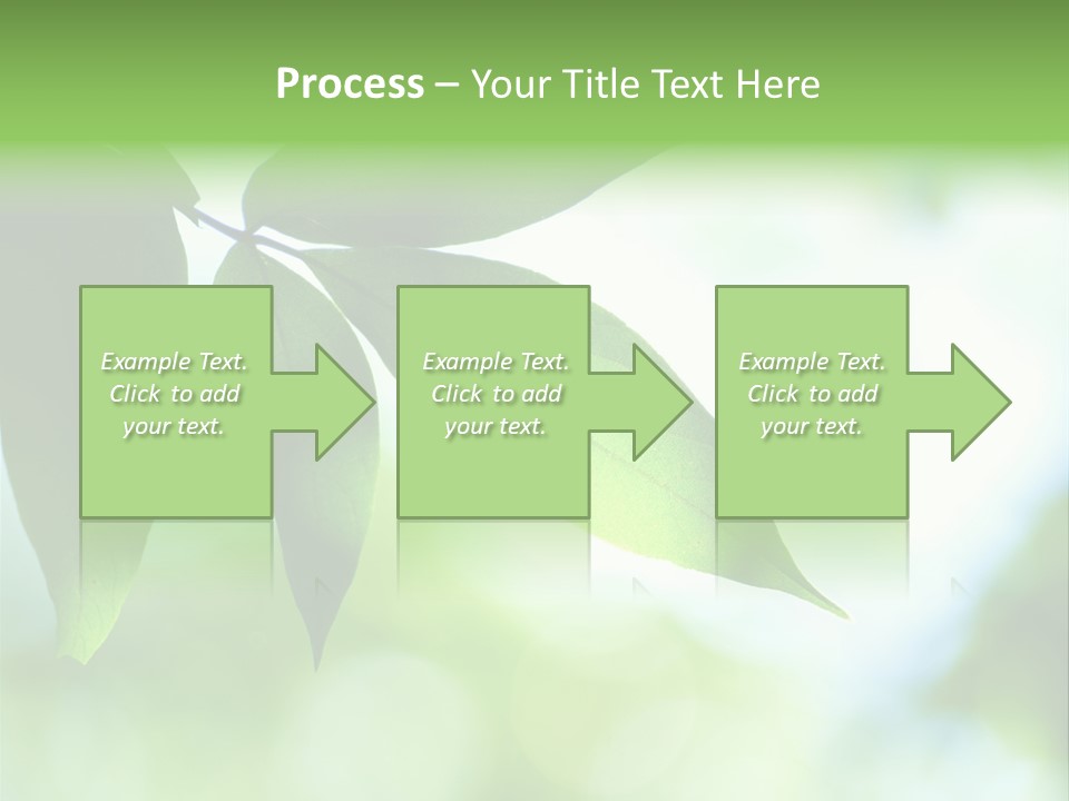 Blue Garden Freshness PowerPoint Template