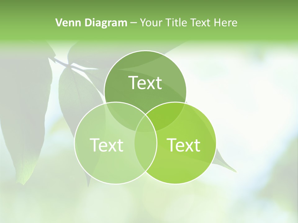 Blue Garden Freshness PowerPoint Template