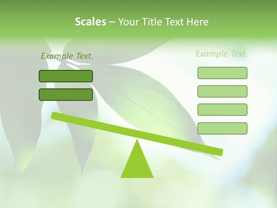 Blue Garden Freshness PowerPoint Template