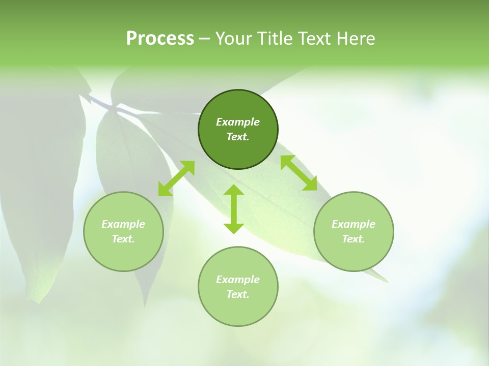 Blue Garden Freshness PowerPoint Template