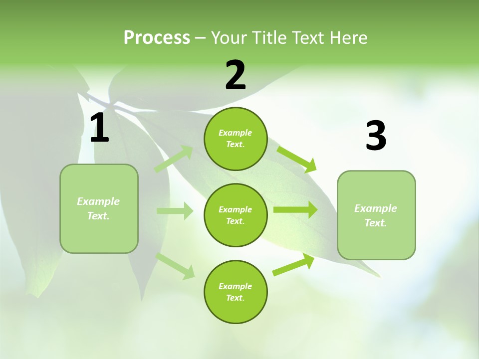 Blue Garden Freshness PowerPoint Template