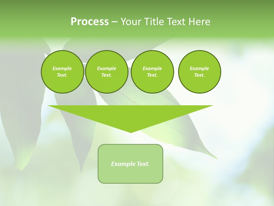 Blue Garden Freshness PowerPoint Template