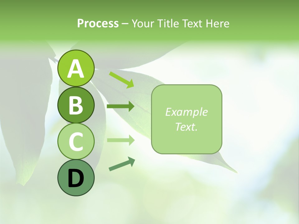 Blue Garden Freshness PowerPoint Template