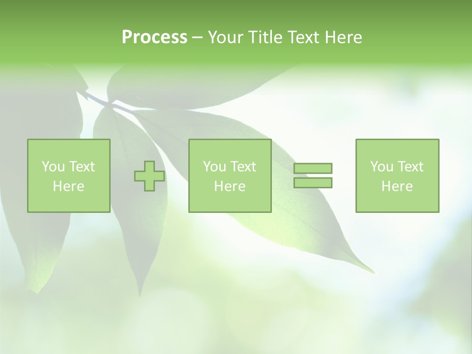 Blue Garden Freshness PowerPoint Template