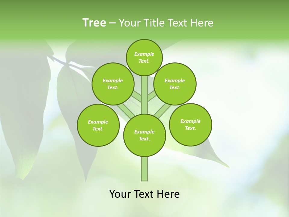 Blue Garden Freshness PowerPoint Template