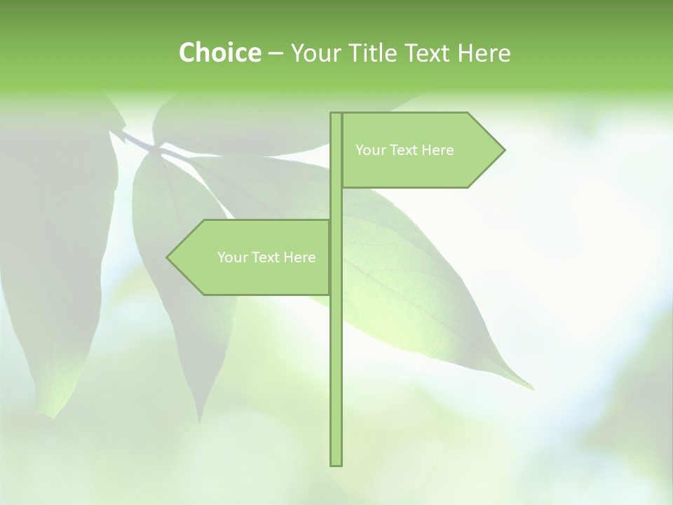 Blue Garden Freshness PowerPoint Template