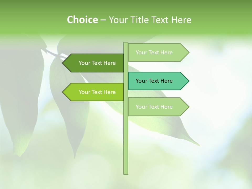 Blue Garden Freshness PowerPoint Template
