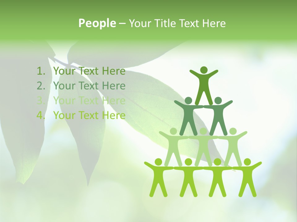 Blue Garden Freshness PowerPoint Template