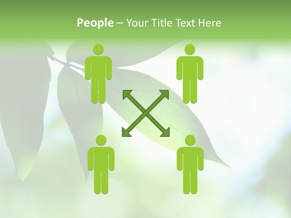 Blue Garden Freshness PowerPoint Template