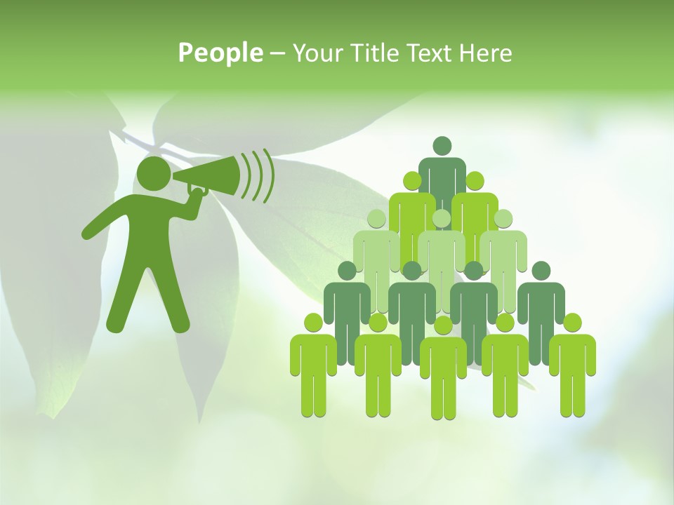 Blue Garden Freshness PowerPoint Template