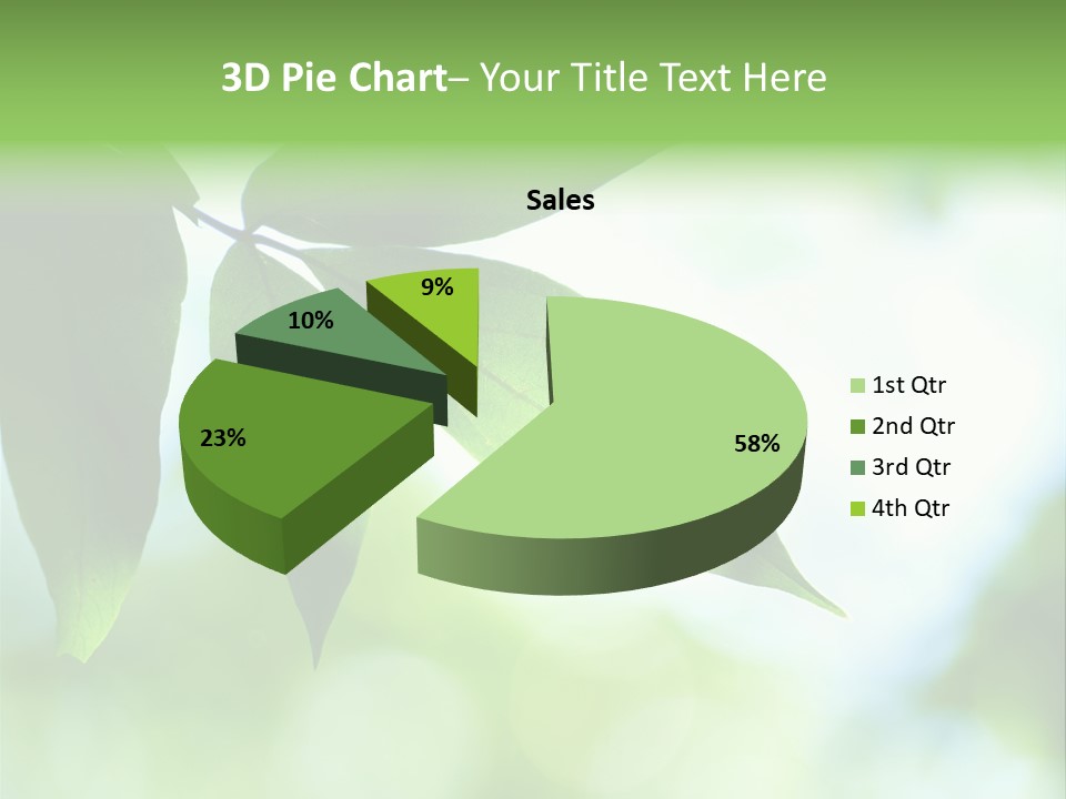 Blue Garden Freshness PowerPoint Template