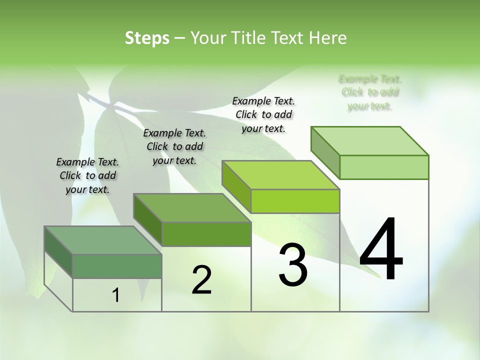 Blue Garden Freshness PowerPoint Template