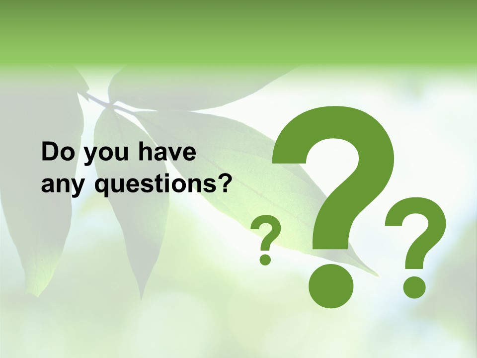 Blue Garden Freshness PowerPoint Template