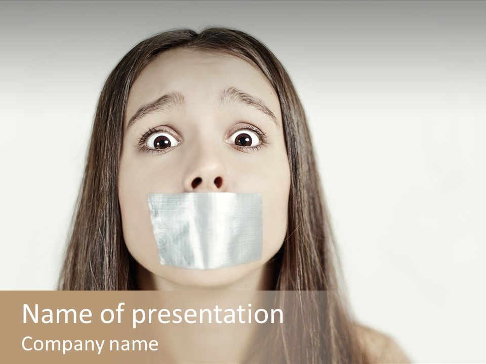 Social Harassment Pressure PowerPoint Template