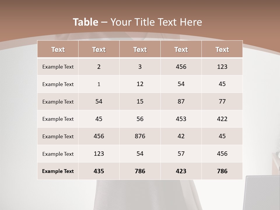 Table Companion Lovely PowerPoint Template