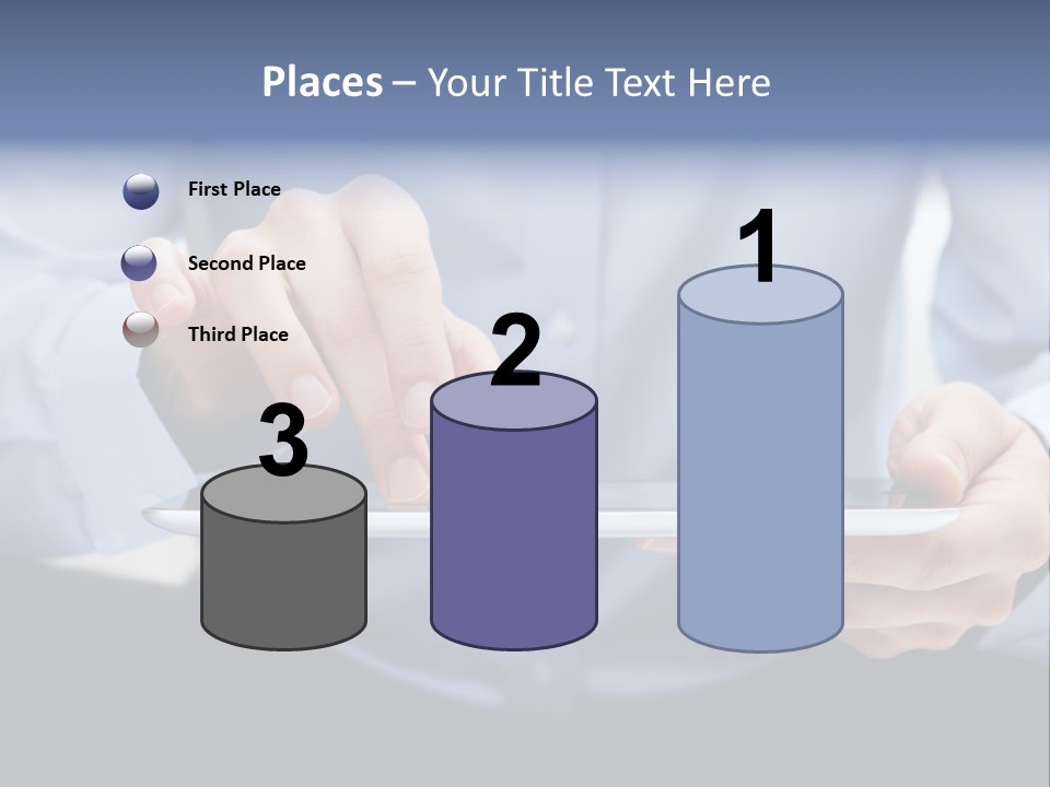 Finger Mobile Device PowerPoint Template