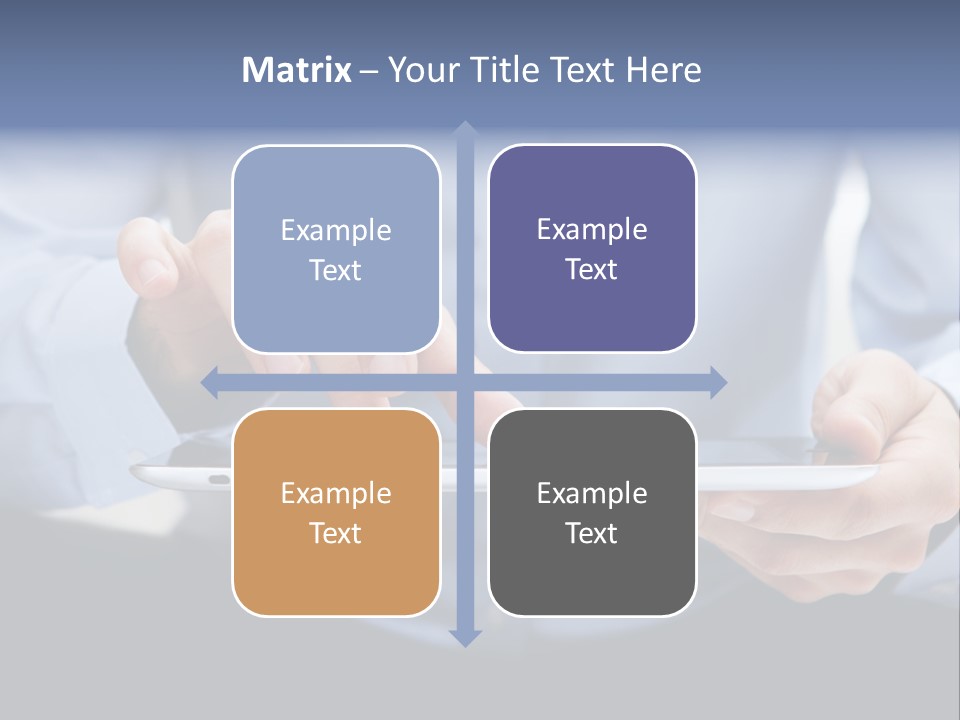 Finger Mobile Device PowerPoint Template