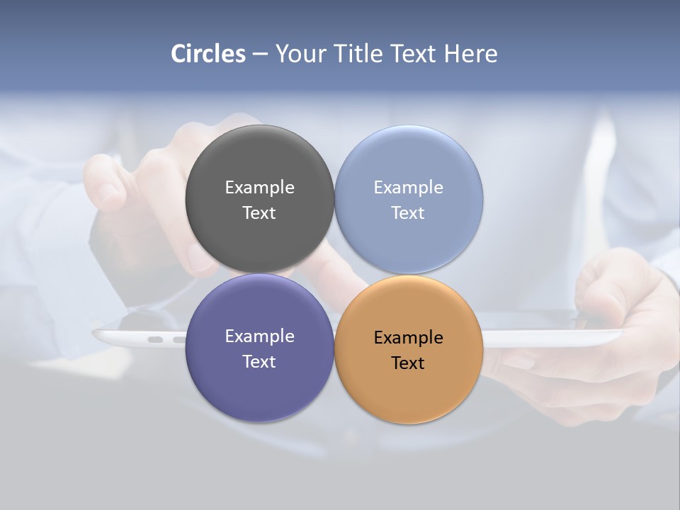 Finger Mobile Device PowerPoint Template