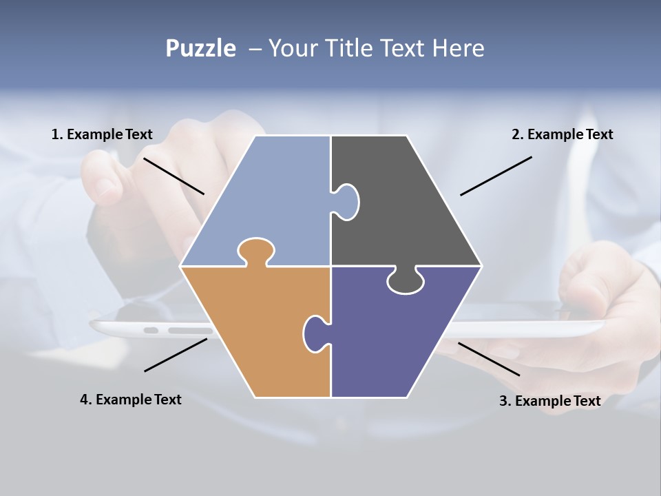 Finger Mobile Device PowerPoint Template