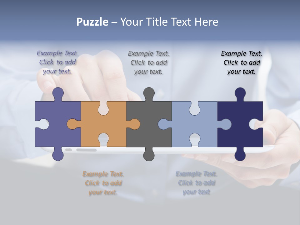Finger Mobile Device PowerPoint Template