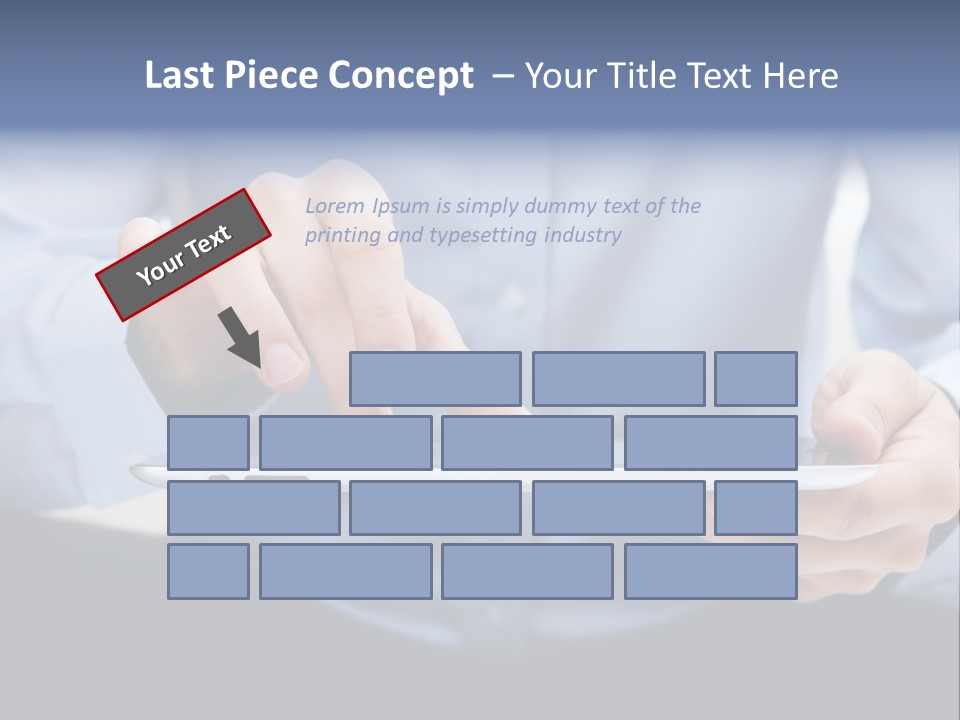 Finger Mobile Device PowerPoint Template