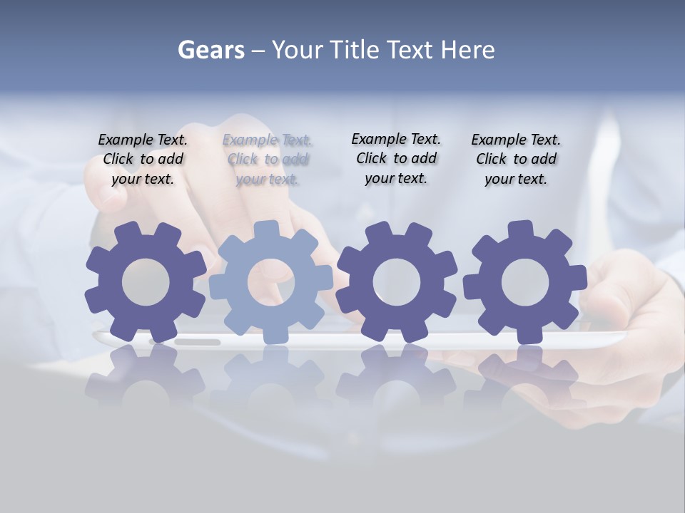 Finger Mobile Device PowerPoint Template