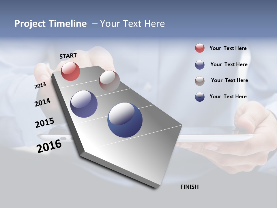 Finger Mobile Device PowerPoint Template