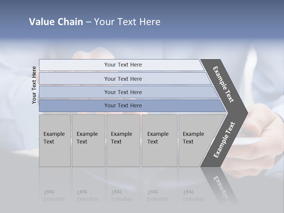 Finger Mobile Device PowerPoint Template