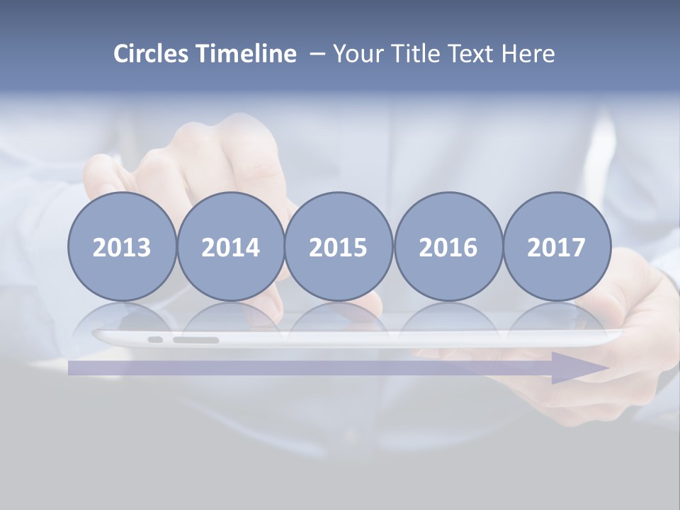 Finger Mobile Device PowerPoint Template
