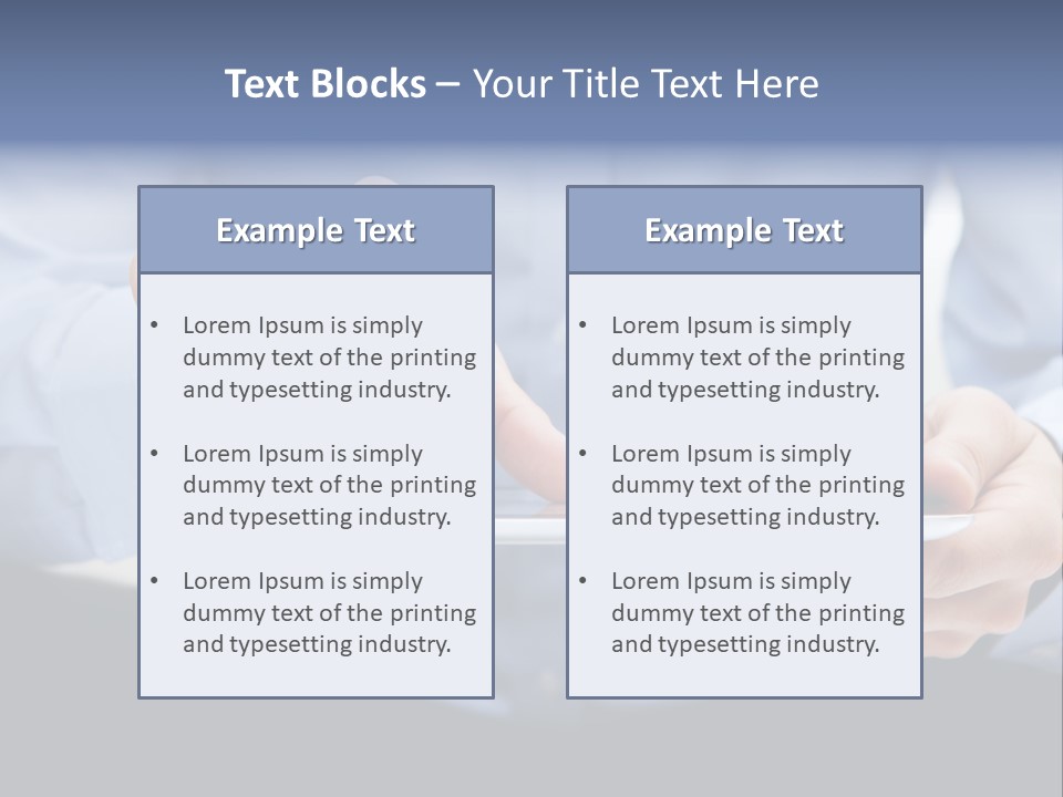 Finger Mobile Device PowerPoint Template