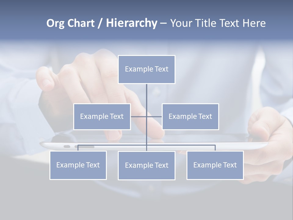 Finger Mobile Device PowerPoint Template