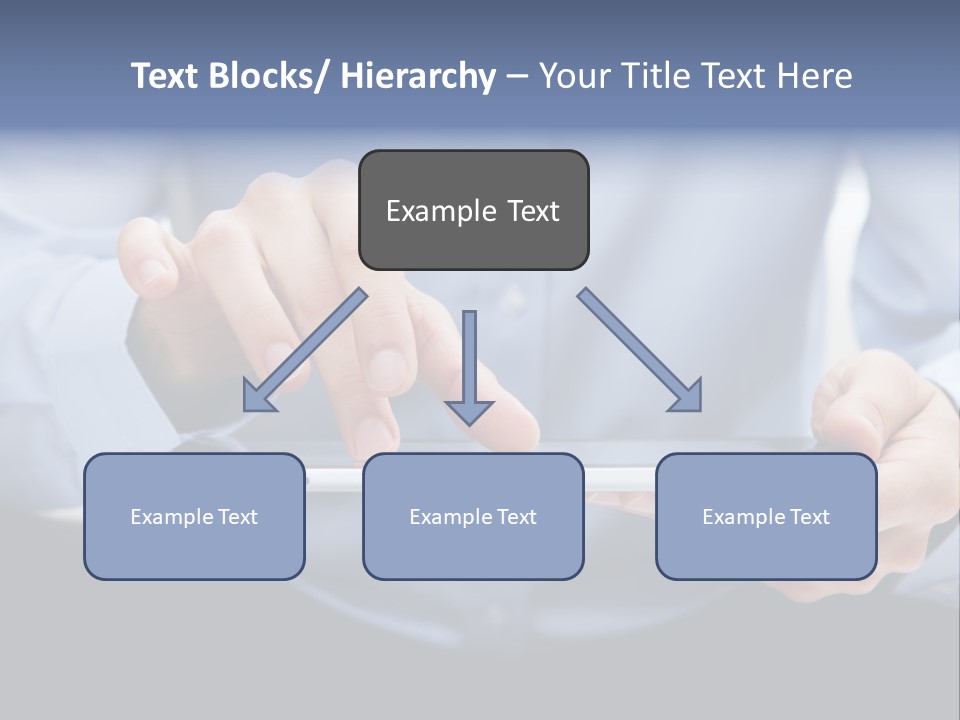 Finger Mobile Device PowerPoint Template