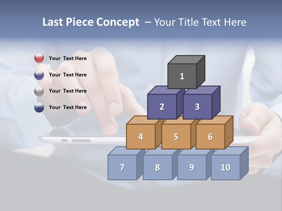 Finger Mobile Device PowerPoint Template