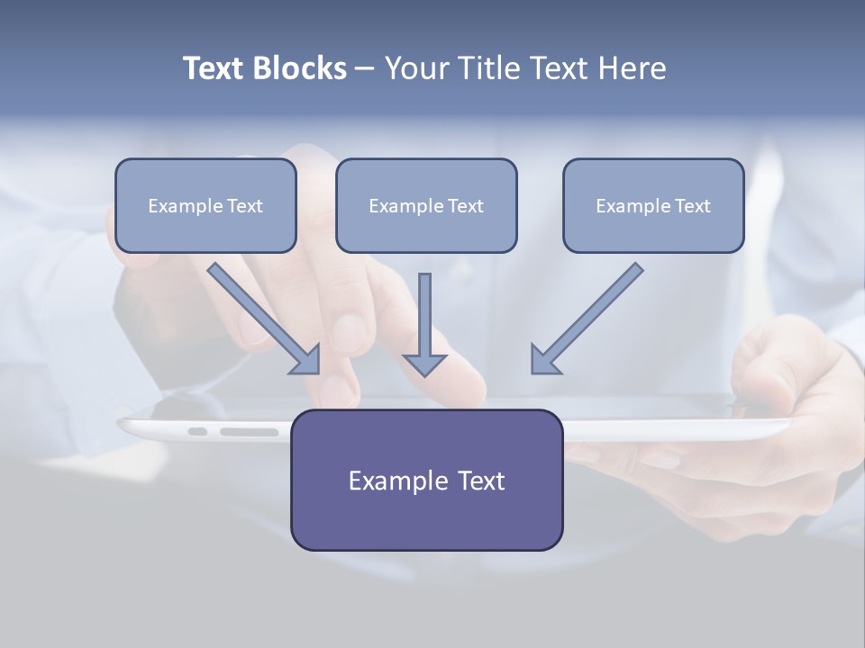 Finger Mobile Device PowerPoint Template