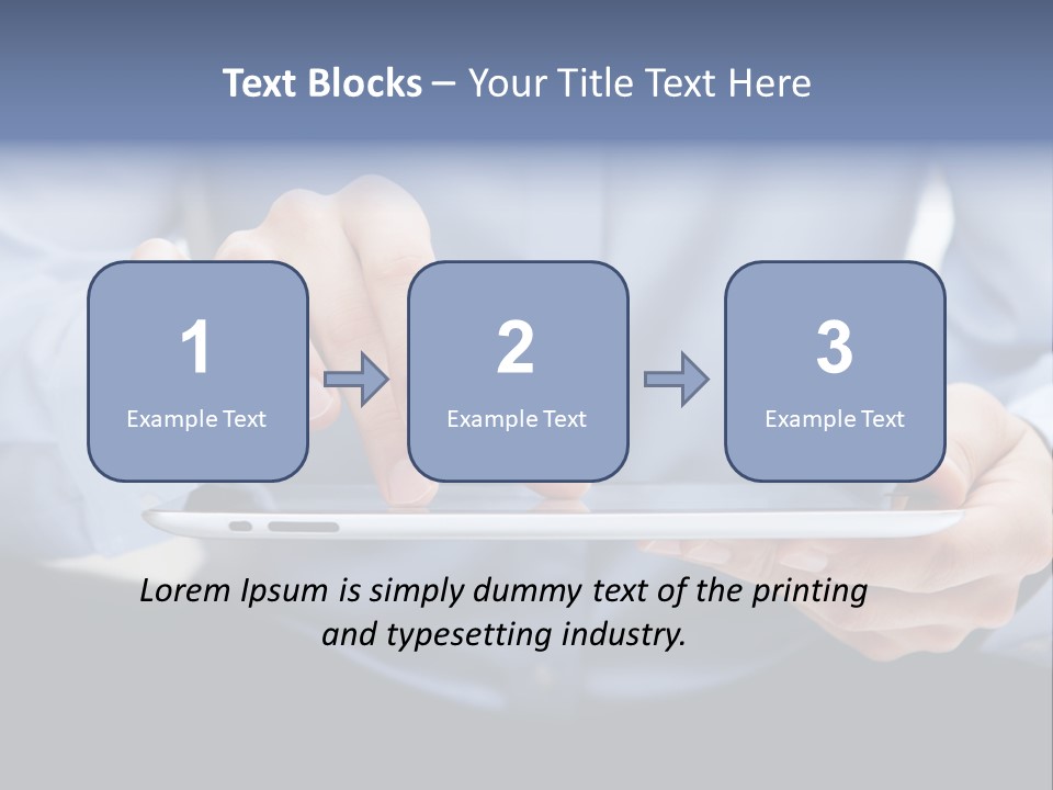 Finger Mobile Device PowerPoint Template
