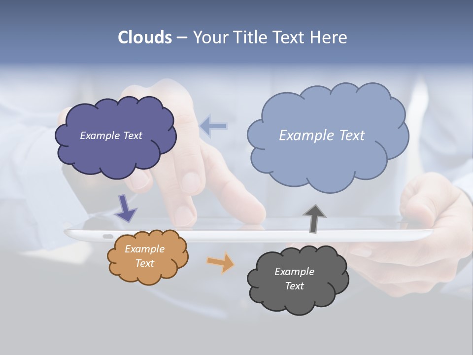 Finger Mobile Device PowerPoint Template