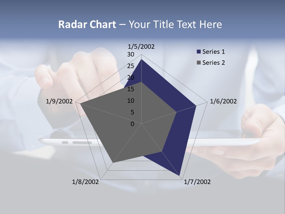 Finger Mobile Device PowerPoint Template