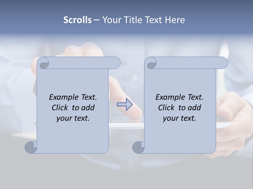 Finger Mobile Device PowerPoint Template