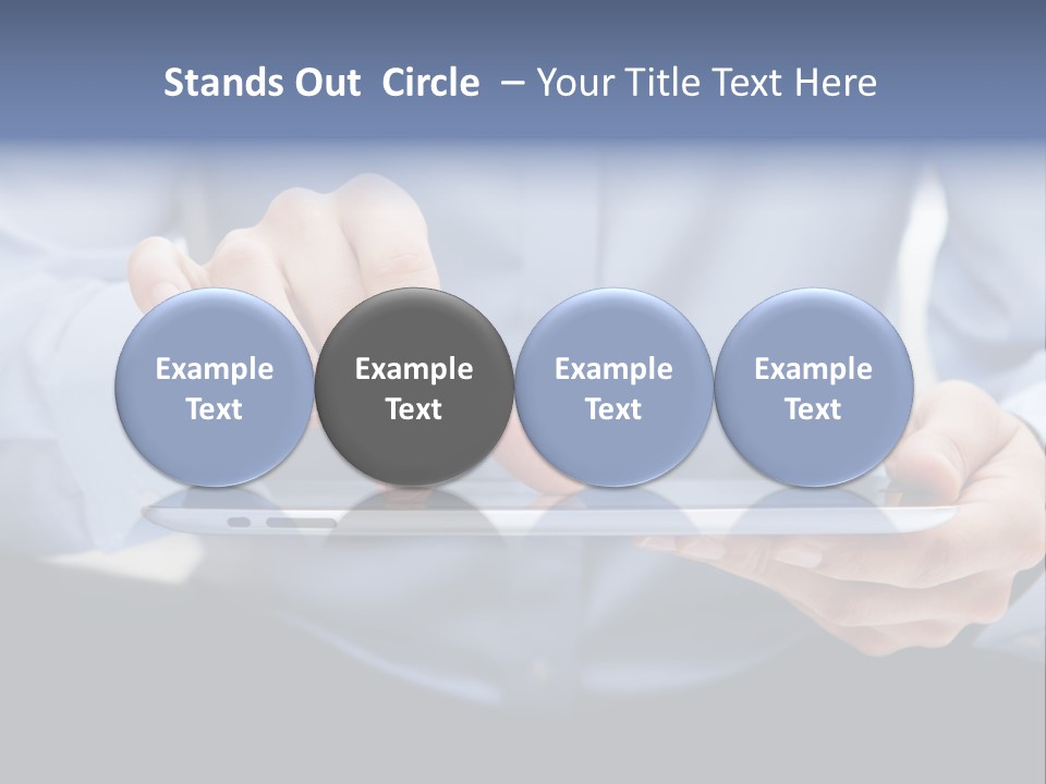 Finger Mobile Device PowerPoint Template