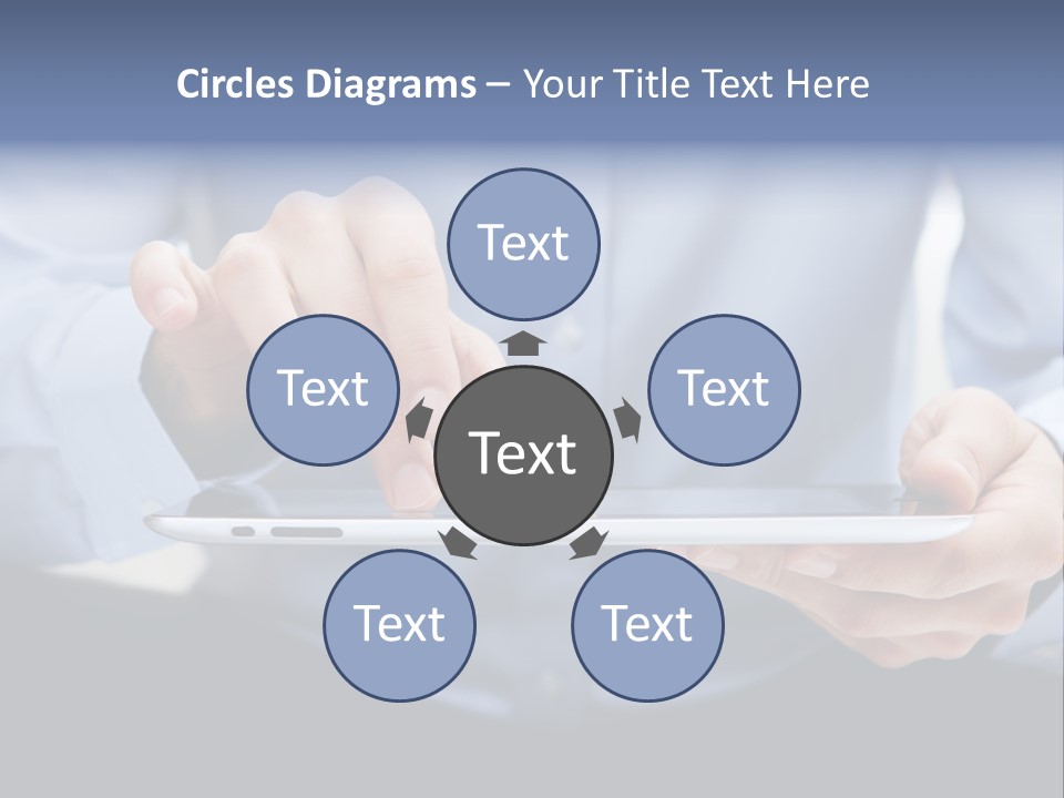 Finger Mobile Device PowerPoint Template
