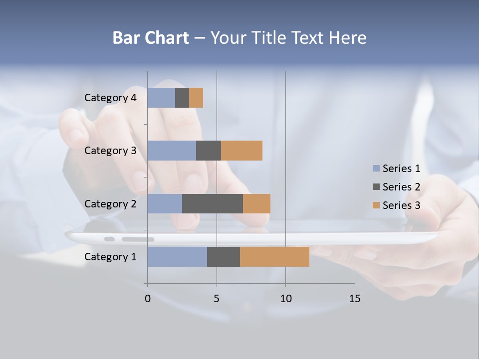Finger Mobile Device PowerPoint Template