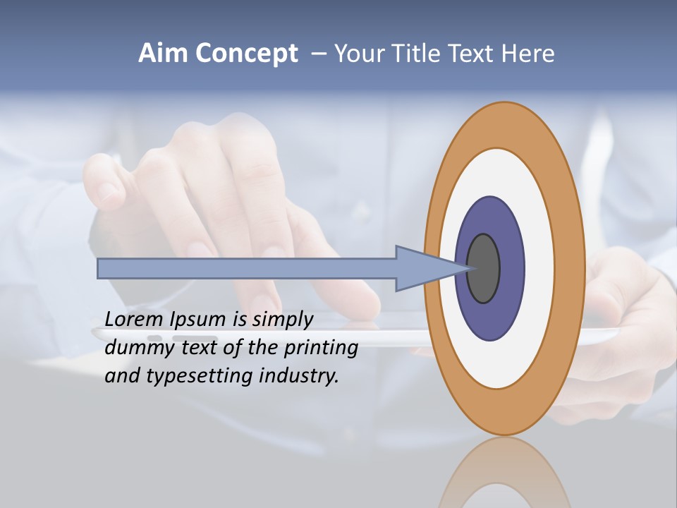 Finger Mobile Device PowerPoint Template