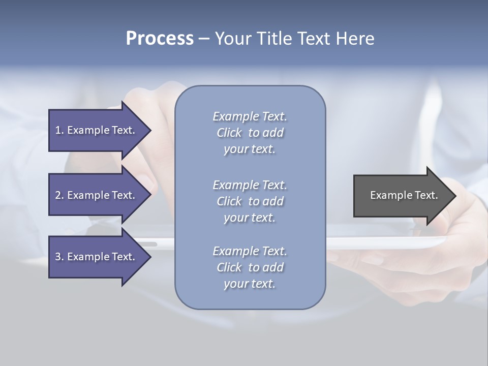 Finger Mobile Device PowerPoint Template
