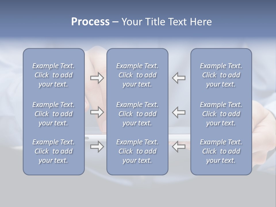 Finger Mobile Device PowerPoint Template
